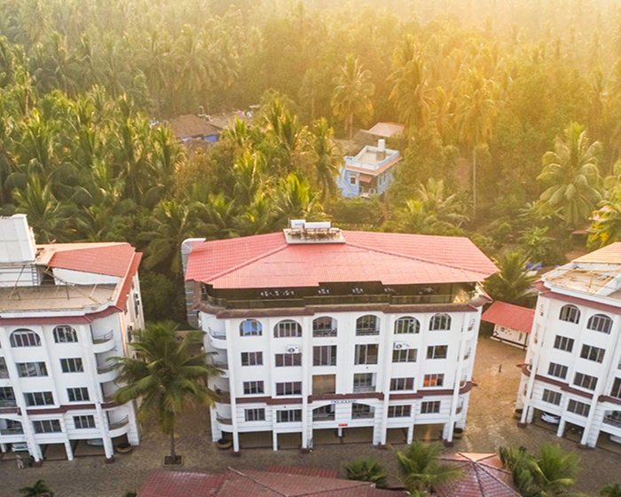 Suite blocks at sunrise